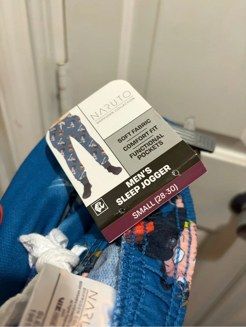 NWT Naruto Graphic Blue Pajama Pants Men’s Sleep Joggers